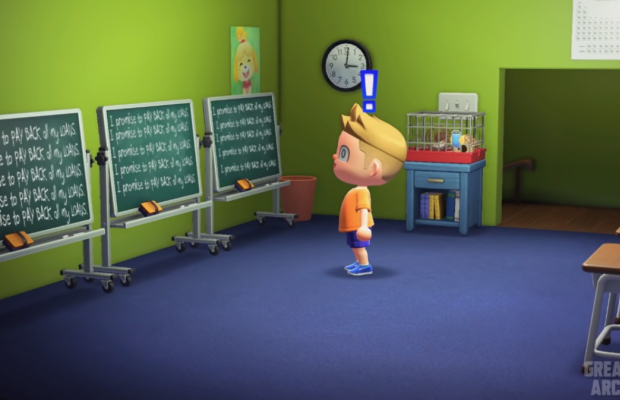 Заставку "Симпсонов" воссоздали в игре Animal Crossing