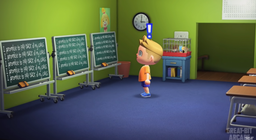 Заставку "Сімпсонів" відтворили в грі Animal Crossing