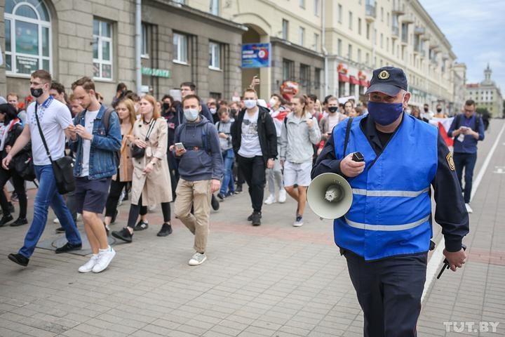 Student protests on September 1 / photo TUT.by