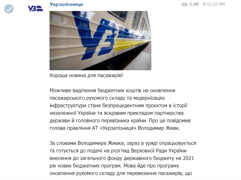 Скріншот Telegram Скріншот Telegram