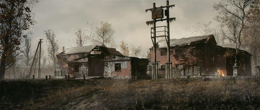 АТП после аварии на ЧАЭС / фото twitter.com/stalker_thegame АТП после аварии на ЧАЭС / фото twitter.com/stalker_thegame