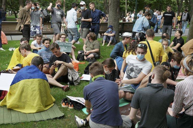 Студенти вийшли на протест у Харкові / фото facebook.com/HudenkoIhor Студенти вийшли на протест у Харкові / фото facebook.com/HudenkoIhor