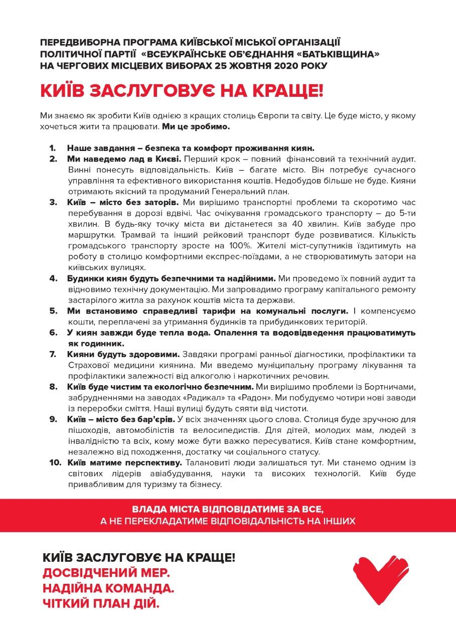 'Батькивщина' официально выдвинула Кучеренко на пост мэра Киева 'Батькивщина' официально выдвинула Кучеренко на пост мэра Киева