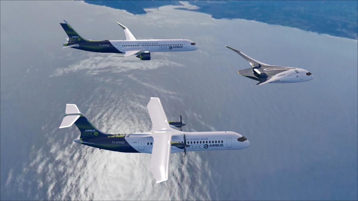 Airbus представив концепції трьох літаків майбутнього / фото airbus.com Airbus представив концепції трьох літаків майбутнього / фото airbus.com