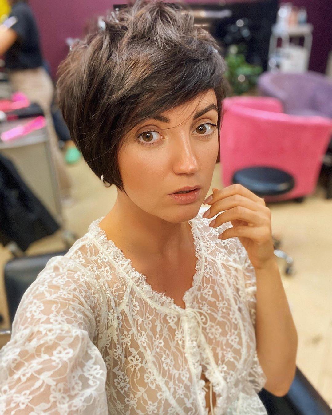 Цибульська з новою зачіскою / фото instagram.com/cybulskaya