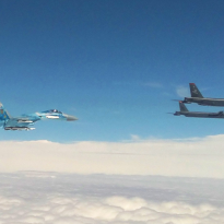 U.S. warplanes fly over Ukraine in show of support (Photo, video)