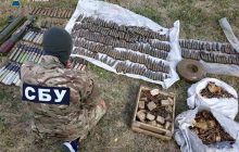 На Луганщине нашли огромный схрон с гранатами, минами и тысячами патронов (фото)