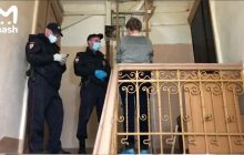 В Москве на женщину рухнул потолок вместе с рабочим (видео)