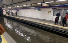 Мадрид страдает от ливней: движение метро парализовано (видео)