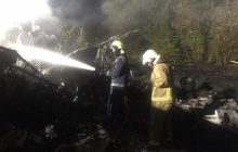 Падение Ан-26 под Харьковом: на трассе возникли пробки