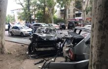 В Одессе произошло масштабное ДТП с участием шести автомобилей, есть пострадавший (фото)