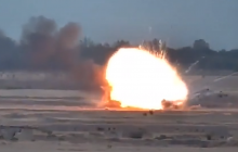 Армения показала видео уничтожения азербайджанских вертолетов