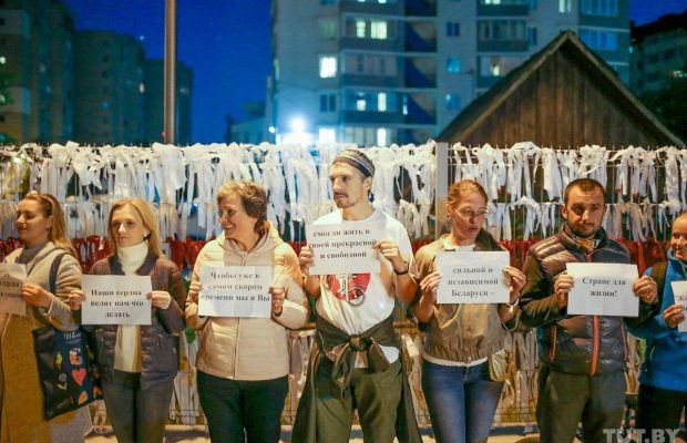 Celebration of Tikhanovskaya's birthday in Belarus and Lithuania