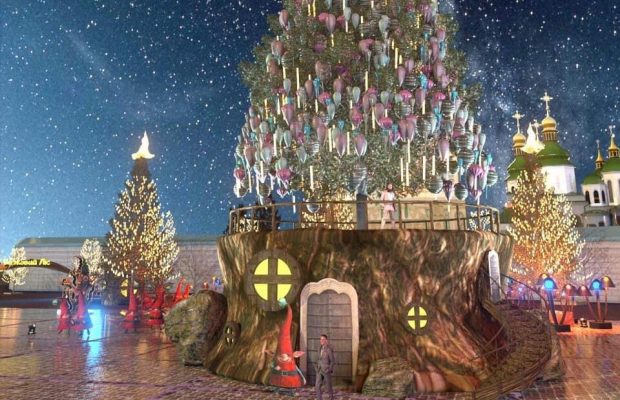 Новый год-2021: в Киеве установят рекордную елку на "сказочном пне" (фото)
