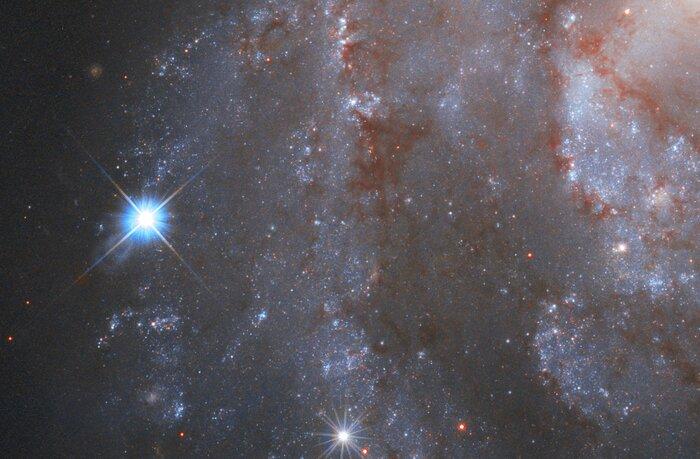 Хаббл зафиксировал вспышку сверхновой / фото ESA/Hubble & NASA, A. Riess and the SH0ES team