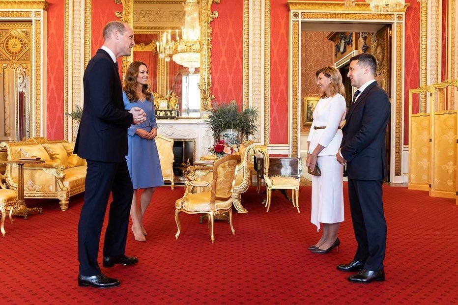 Герцоги Кембриджські зустрілися з президентом Зеленським та першою леді / Фото instagram.com/olenazelenska_official/