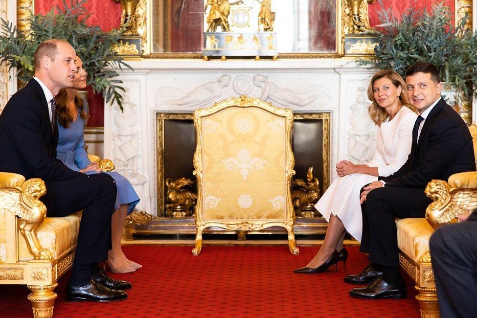 Герцоги Кембриджські зустрілися з президентом Зеленським та першою леді / Фото instagram.com/olenazelenska_official/