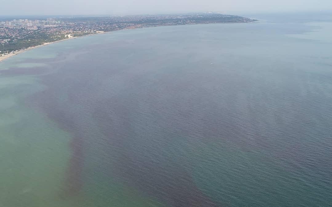 Море забарвилося в червоний колір через мікроорганізми / Фото Владислав Балинський Море забарвилося в червоний колір через мікроорганізми / Фото Владислав Балинський
