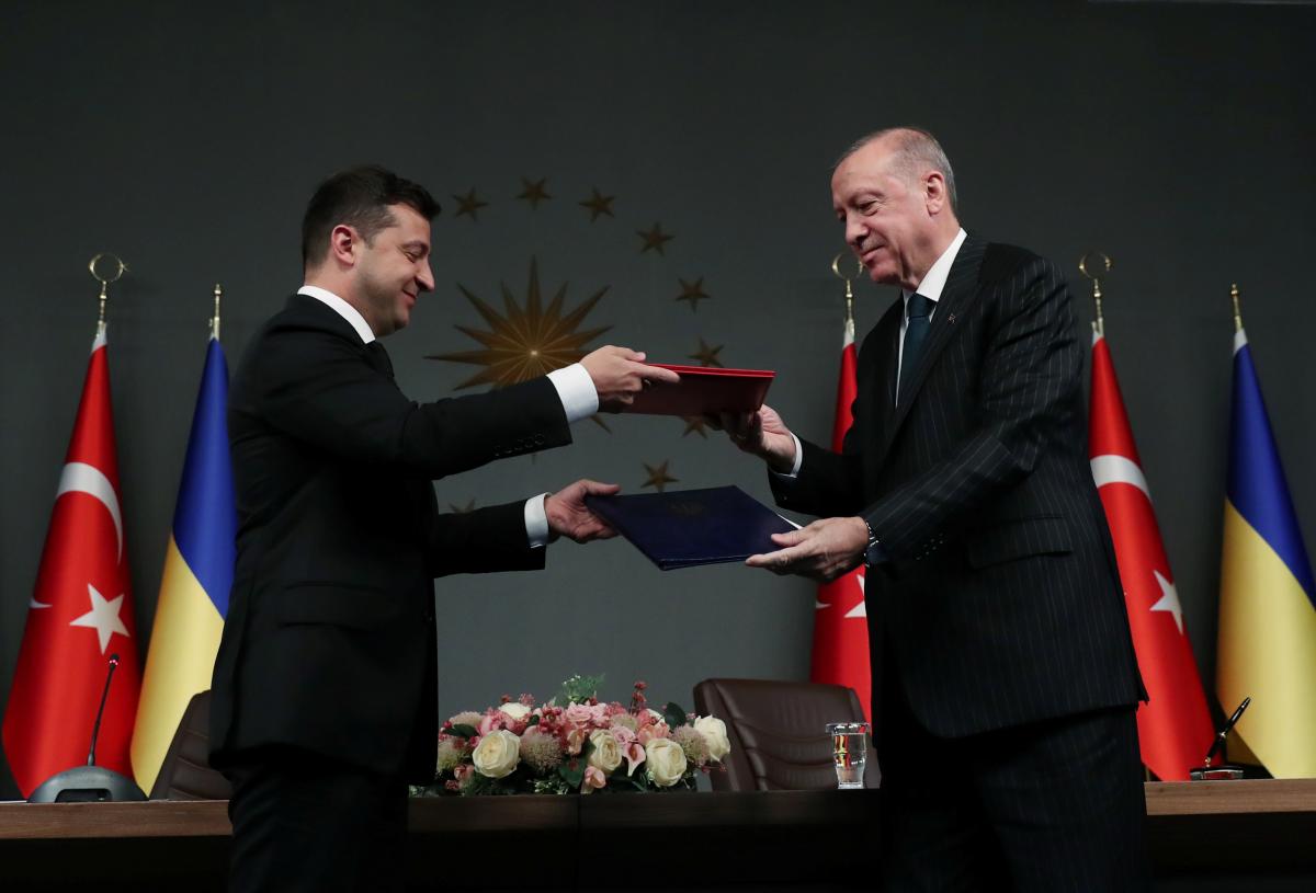 Volodymyr Zelensky and Recep Tayyip Erdogan / REUTERS