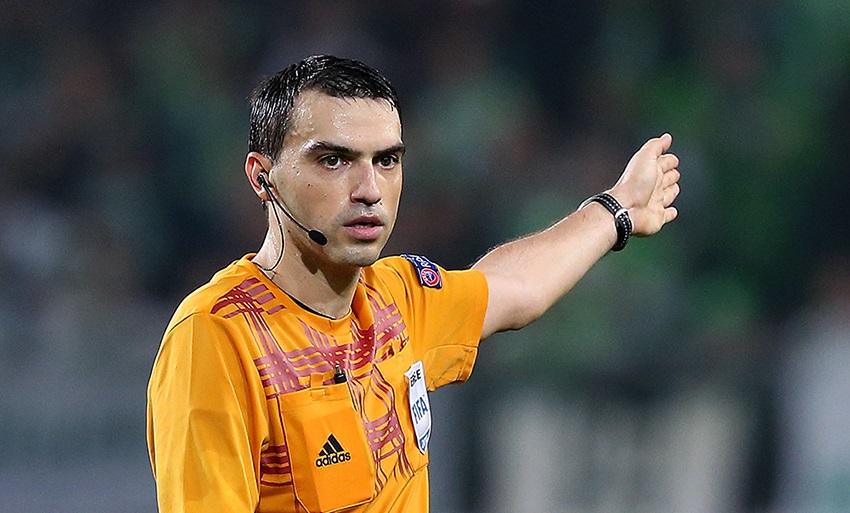 Хацеган работал на матче Гент - Динамо / фото uefa.com Хацеган работал на матче Гент - Динамо / фото uefa.com