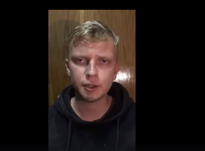Затриманий переконує, що не розумів де знаходиться / скріншот з Facebook Затриманий переконує, що не розумів де знаходиться / скріншот з Facebook