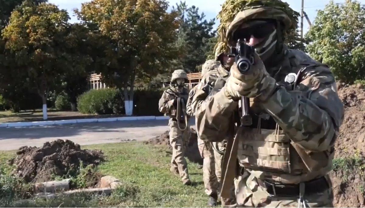 Військові навчання на Херсонщині / скріншот Військові навчання на Херсонщині / скріншот