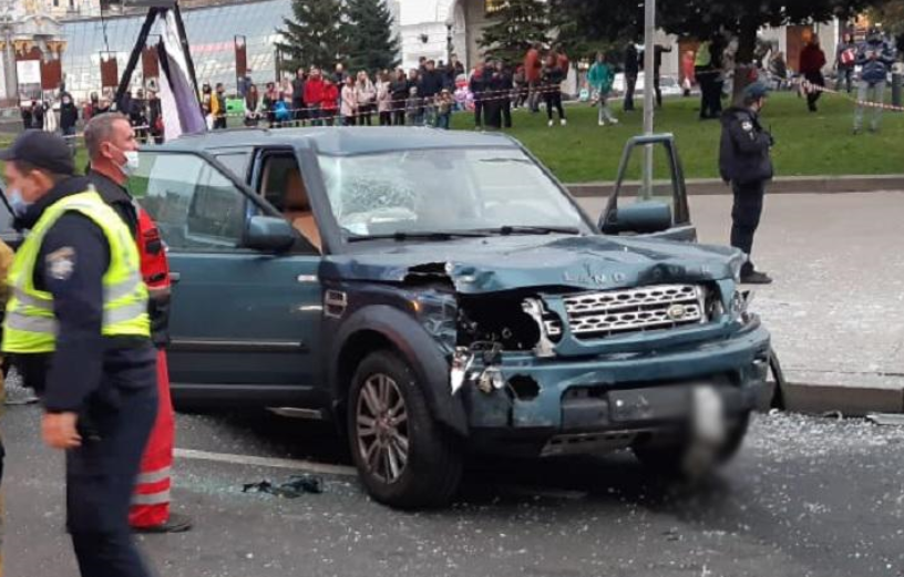 The car accident on the Maidan / Photo from kyiv.npu.gov.ua