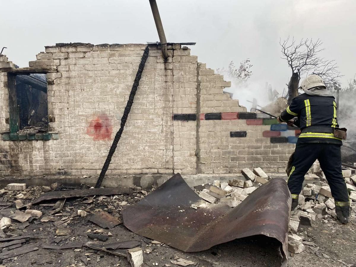 Pictures Large-scale fire in Luhansk region 02 October 2020