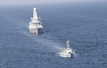 ВМС Украины и британский эсминец Dragon отработали тактическое маневрирование (фото)