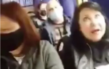Woman bullied on Donbas bus after asking passenger in Ukrainian to wear mask
