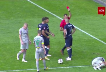 Дніпро-1 - Ворскла - 1:2. Відео вилучення Цурікова