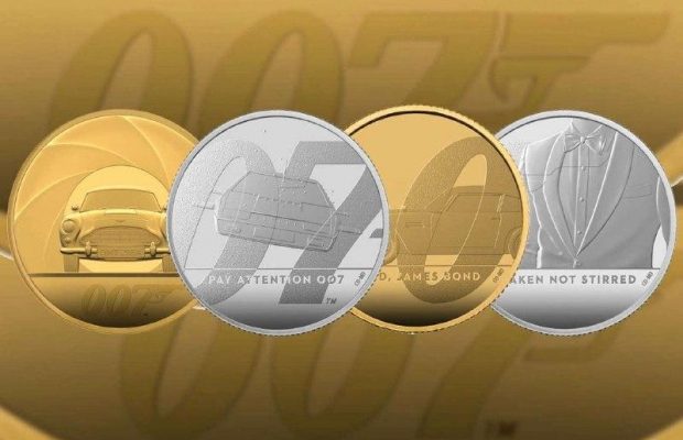 У Британії випустили пам'ятні монети на честь Джеймса Бонда