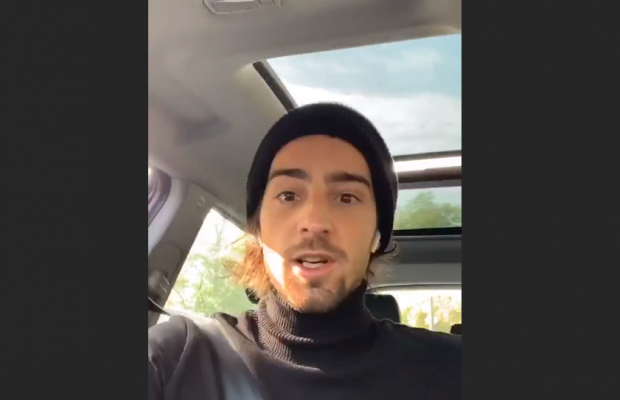 "Хлопок і характерний звук трешу": Володимир Дантес потрапив у дорожній інцидент на мосту Патона