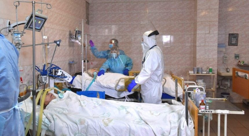 Hospital load for COVID-19 patients approaching 70% across Ukraine