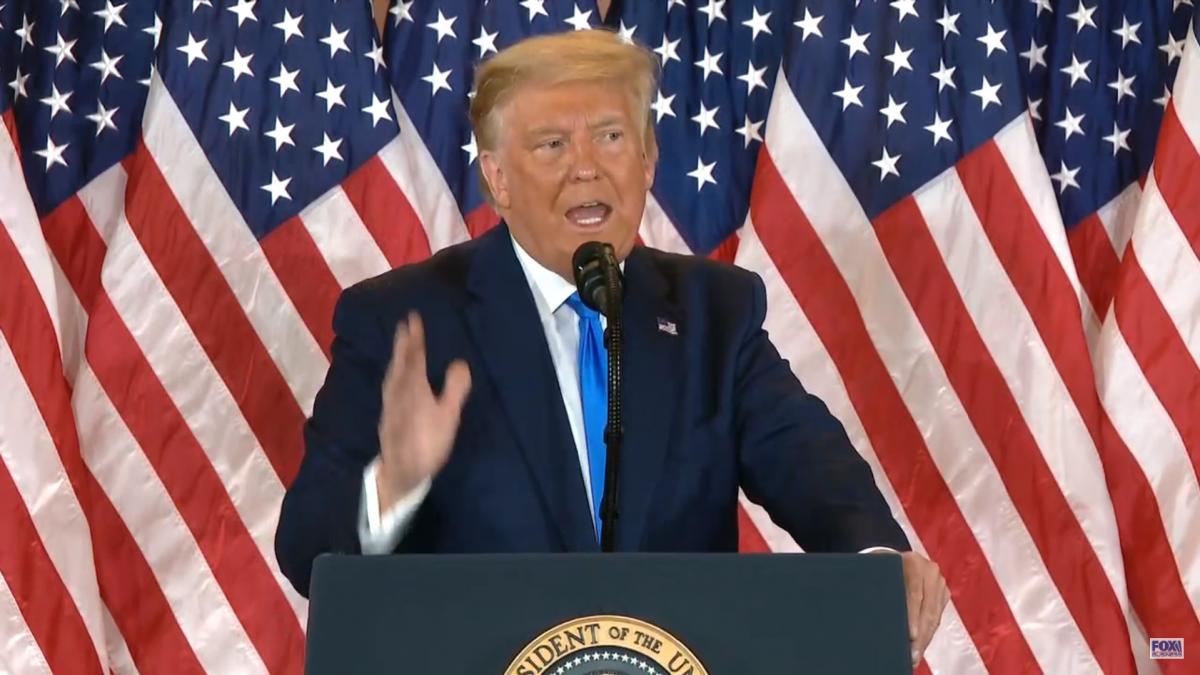 В першу чергу Трамп подякував усім американцям і своїй родині за підтримку / скріншот з відео В першу чергу Трамп подякував усім американцям і своїй родині за підтримку / скріншот з відео