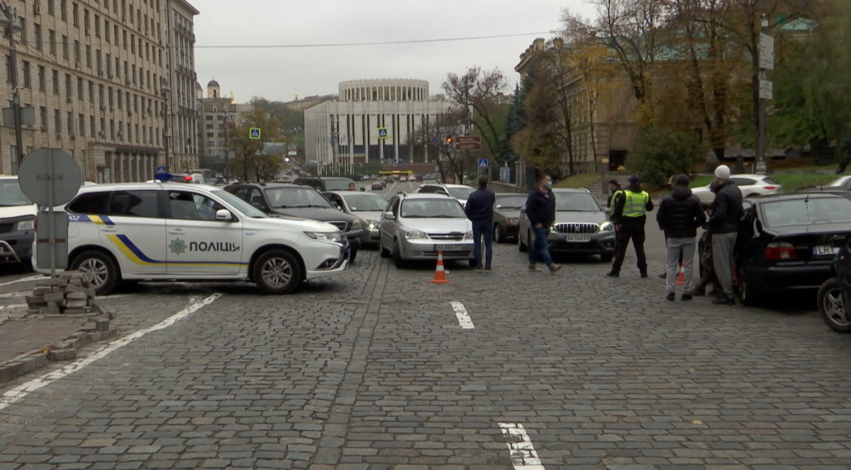 Протест "євробляхерів" у Києві / скріншот з відео