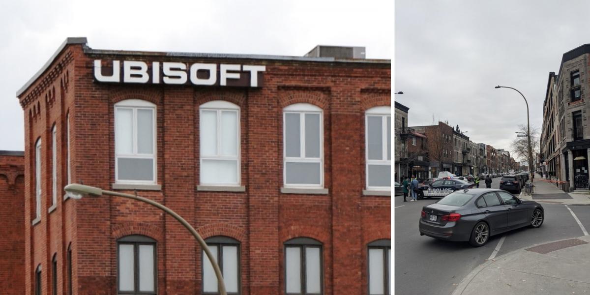 The police carry out a special operation near the Ubisoft office in Montreal / photo thepostmillennial.com