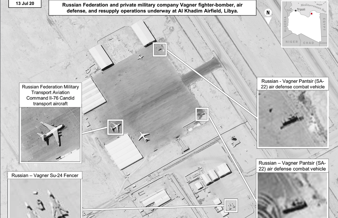 Боевые и транспортные самолеты "Вагнера" в Ливии / фото US Department of Defense Боевые и транспортные самолеты "Вагнера" в Ливии / фото US Department of Defense