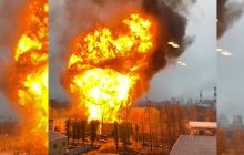 В Москве загорелся склад с газовыми баллонами, прогремели взрывы (видео)