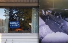 В США обстреляли дом с плакатом против Трампа (фото)