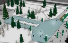 Пенис с красной звездой: в российском городе во второй раз заливают каток пикантной формы (фото, видео)
