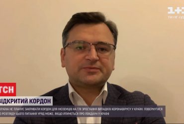 Дмитро Кулеба: Україна не закриватиме кордон для іноземців через коронавірус