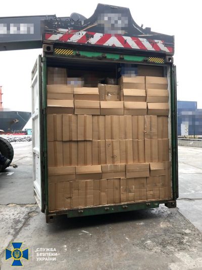 Smuggled cigarettes worth over US$700,000 seized in Odesa seaport