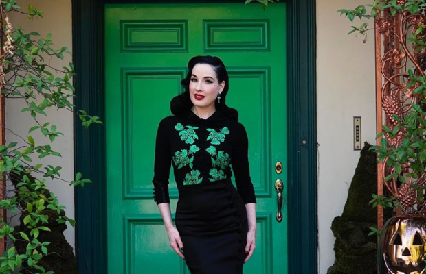 Зірка бурлеску засвітила соски в еротичному боді