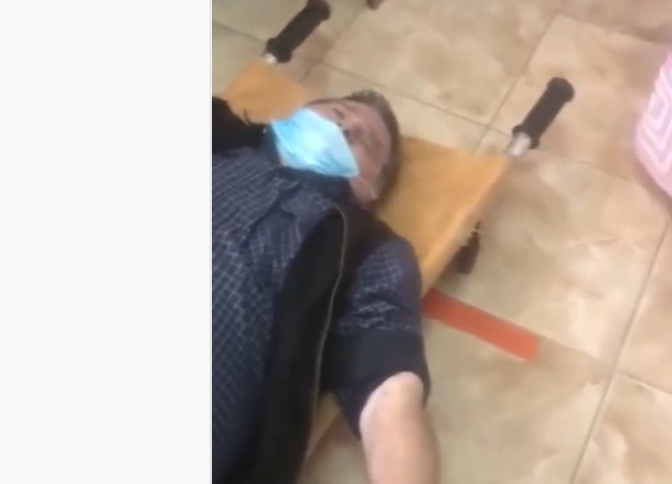 Мужчина умер, не дождавшись помощи врачей \ скриншот с видео Мужчина умер, не дождавшись помощи врачей \ скриншот с видео