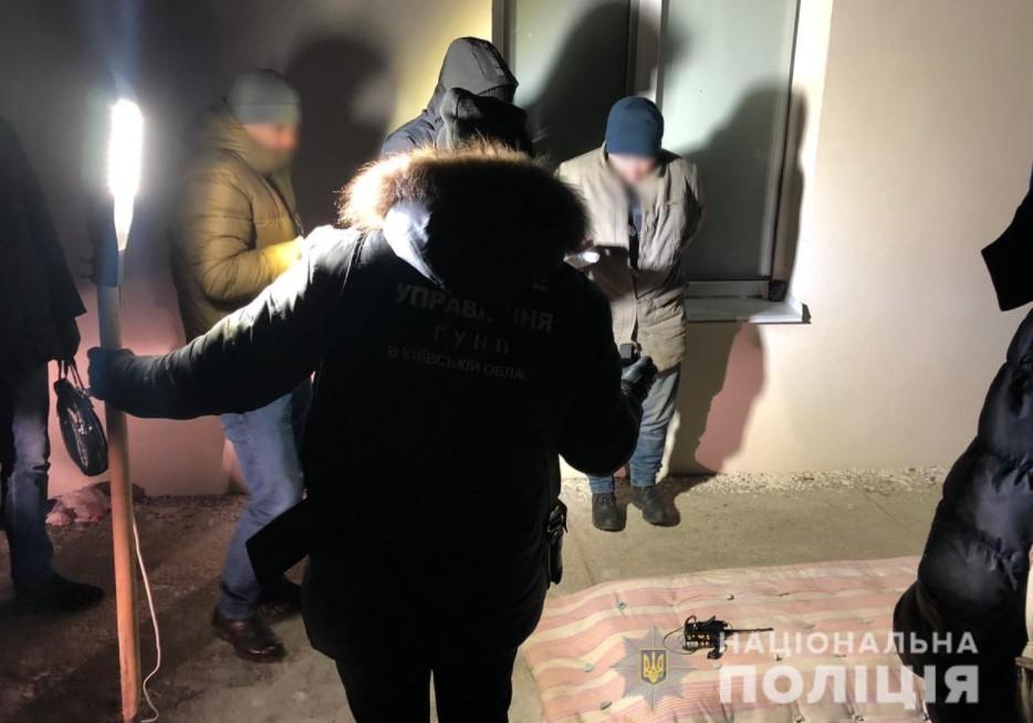 Трех участников преступной группировки задержали и поместили в изолятор / фото нацполиция Киевщины
