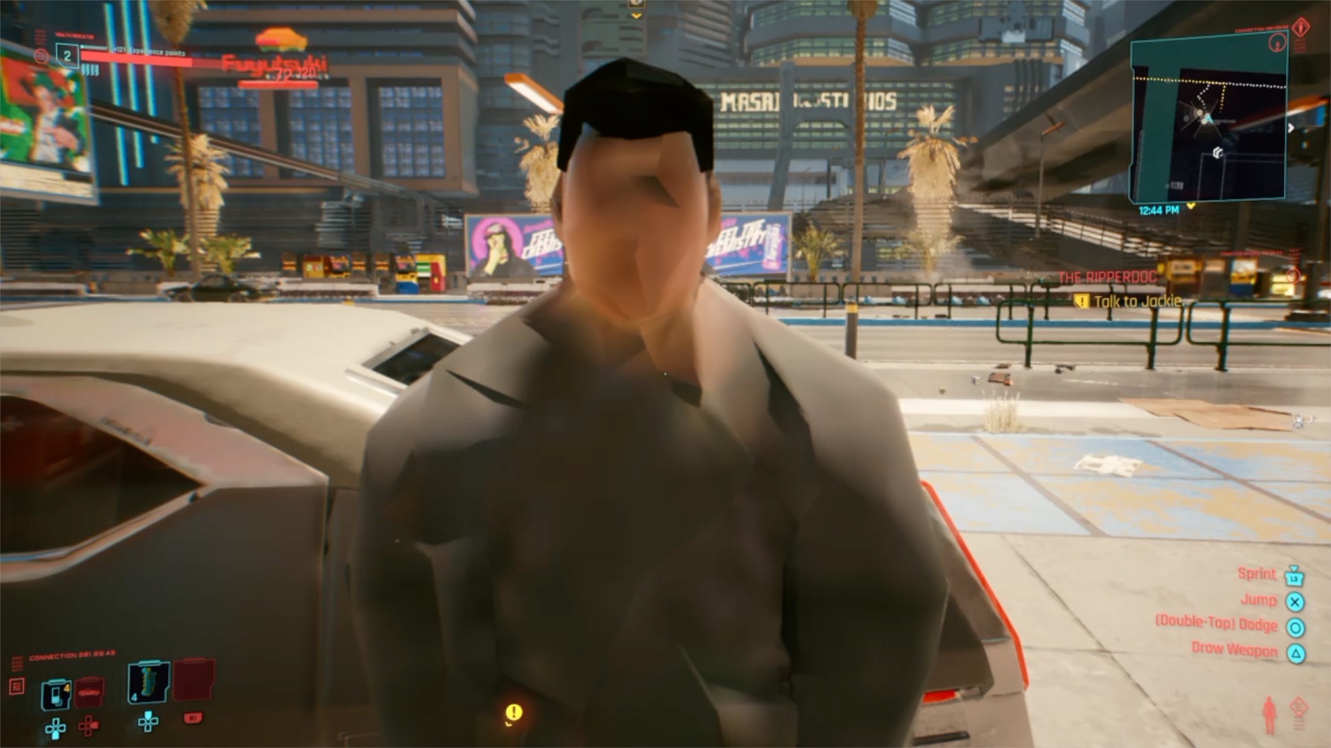 Этот кадр из версии Cyberpunk 2077 для PS4 уже разолетелся в сети / фото twitter.com/MichaelDoesLife