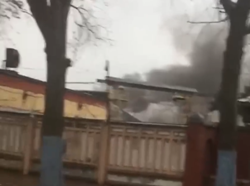 Пожежа в Харкові / скріншот Пожежа в Харкові / скріншот