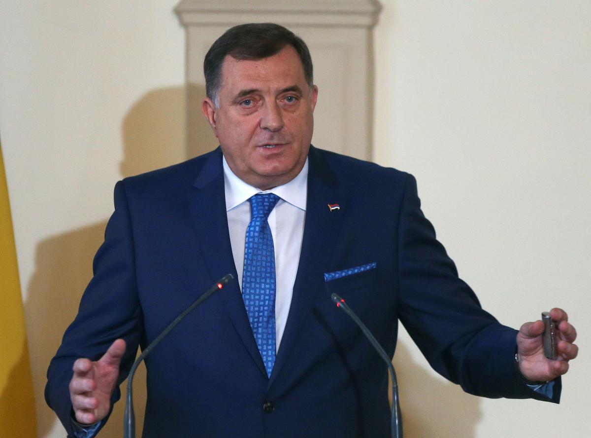 Milorad Dodik, who tried to donate a Ukrainian laurel icon / REUTERS