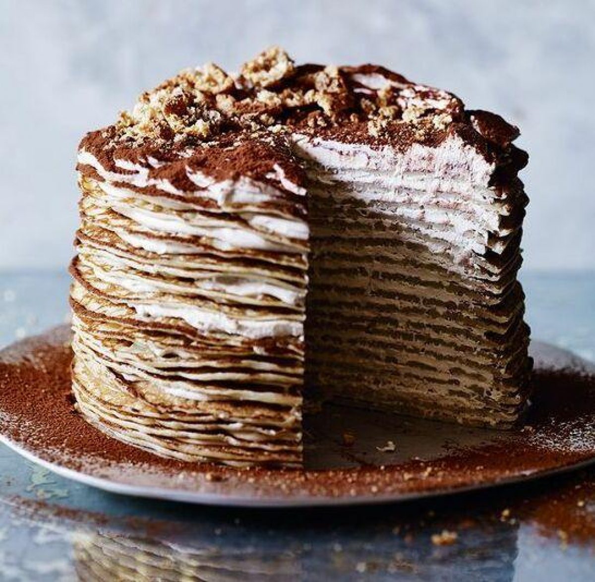 Блинный торт с творожным кремом «Любимая красавица» — пошаговый рецепт | l2luna.ru